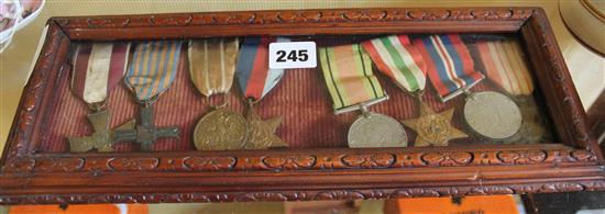 World War II Polish Calvary medal group, including four British medals and French cross